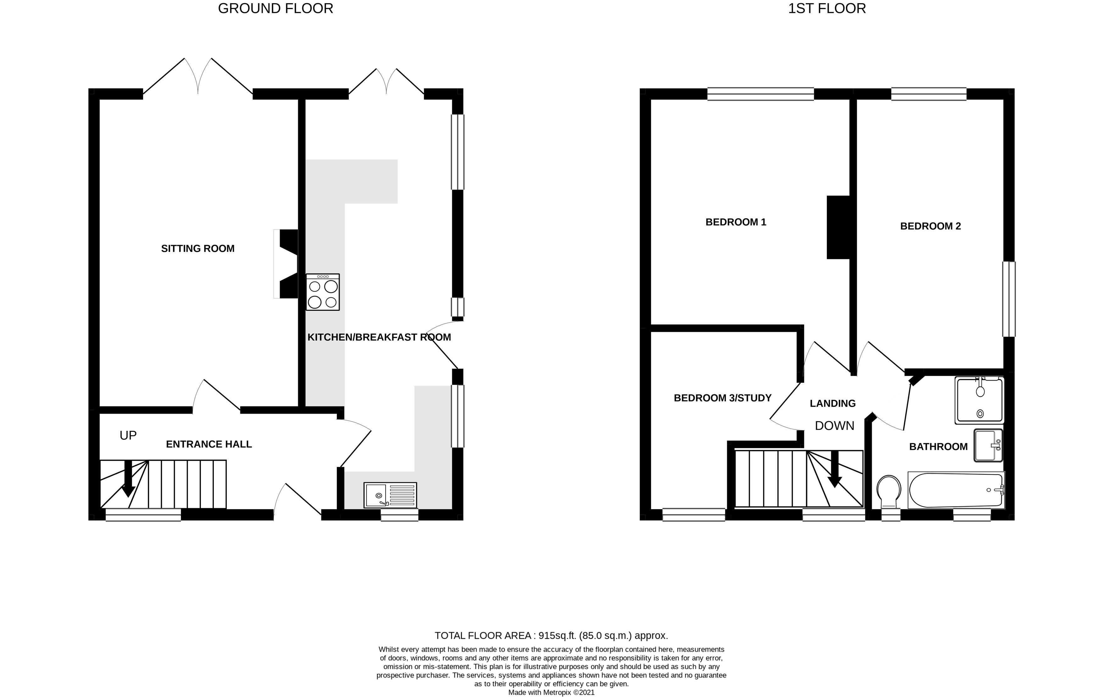 Floorplans For Maple Road, Alderley Edge, Cheshire