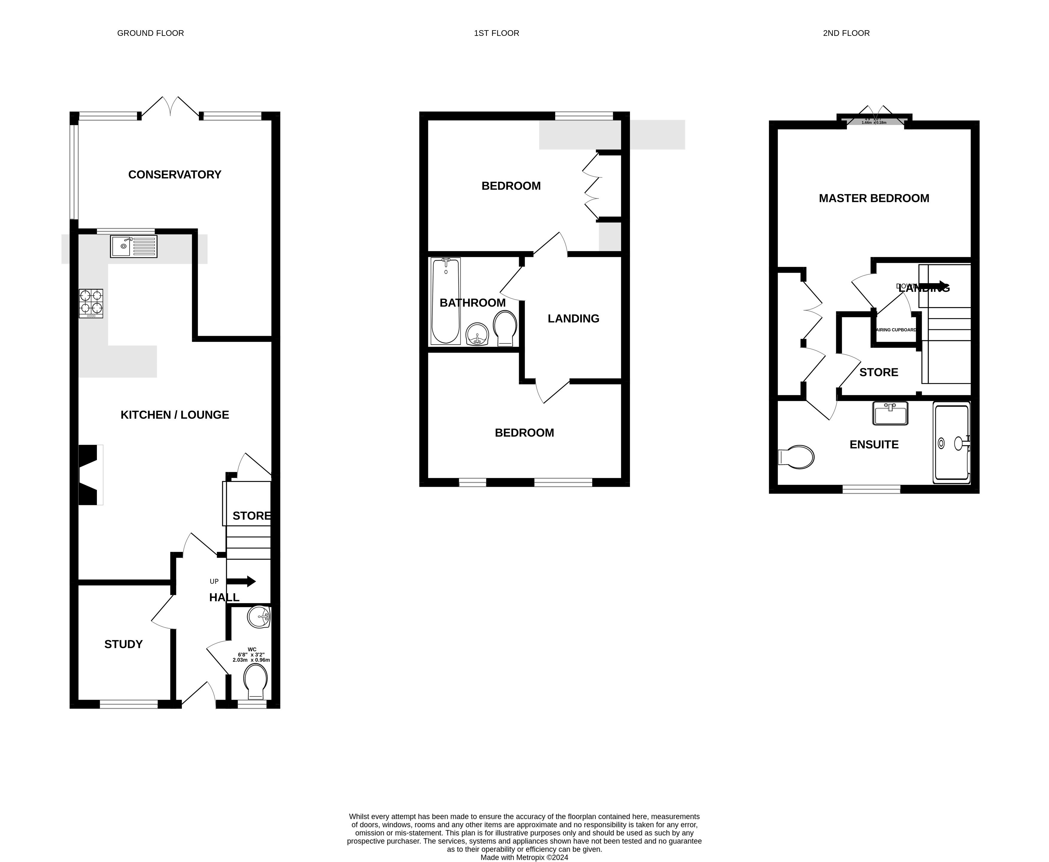 Floorplans For Arderne Place, Alderley Edge, Cheshire