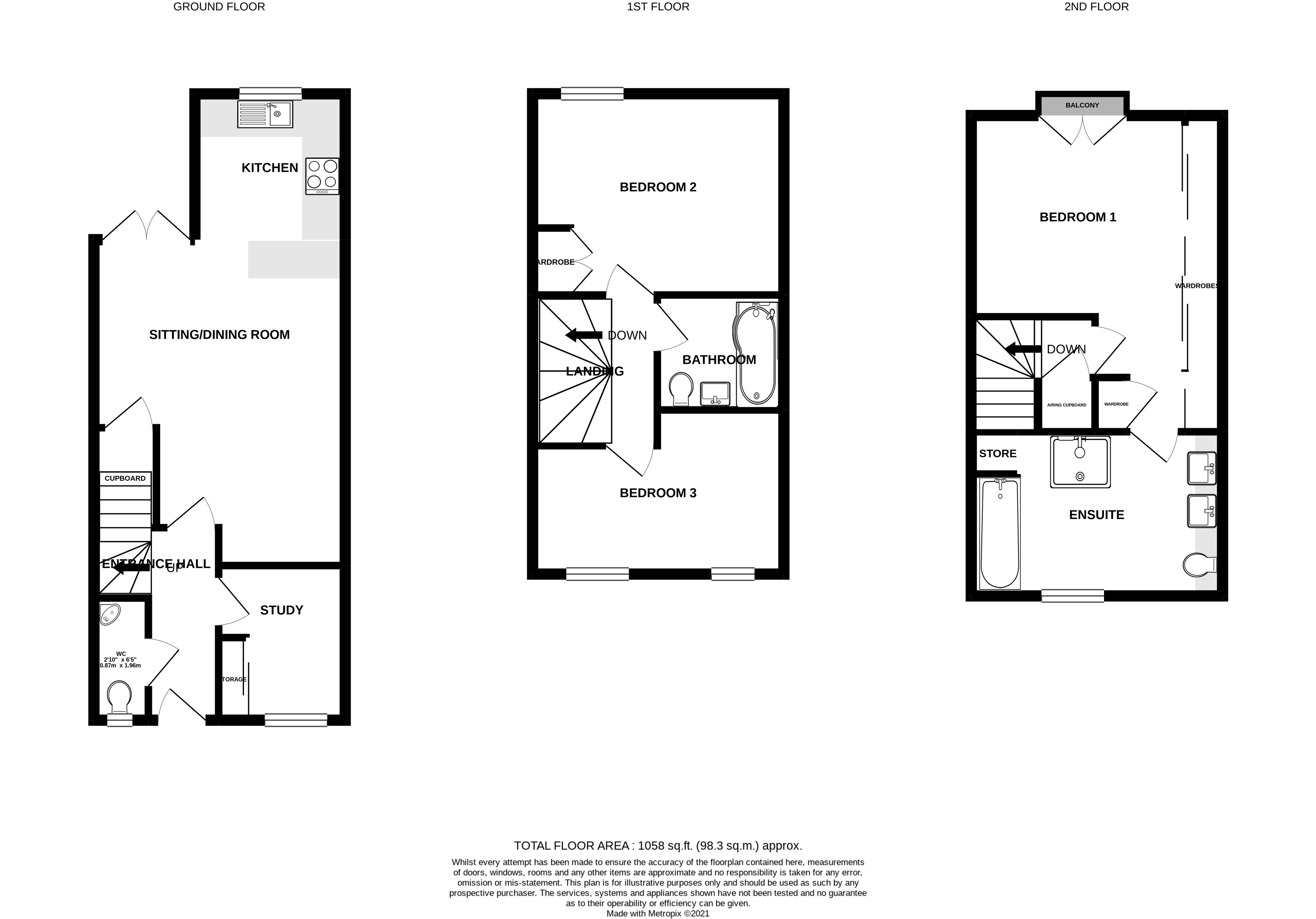 Floorplans For Arderne Place, Alderley Edge, Cheshire