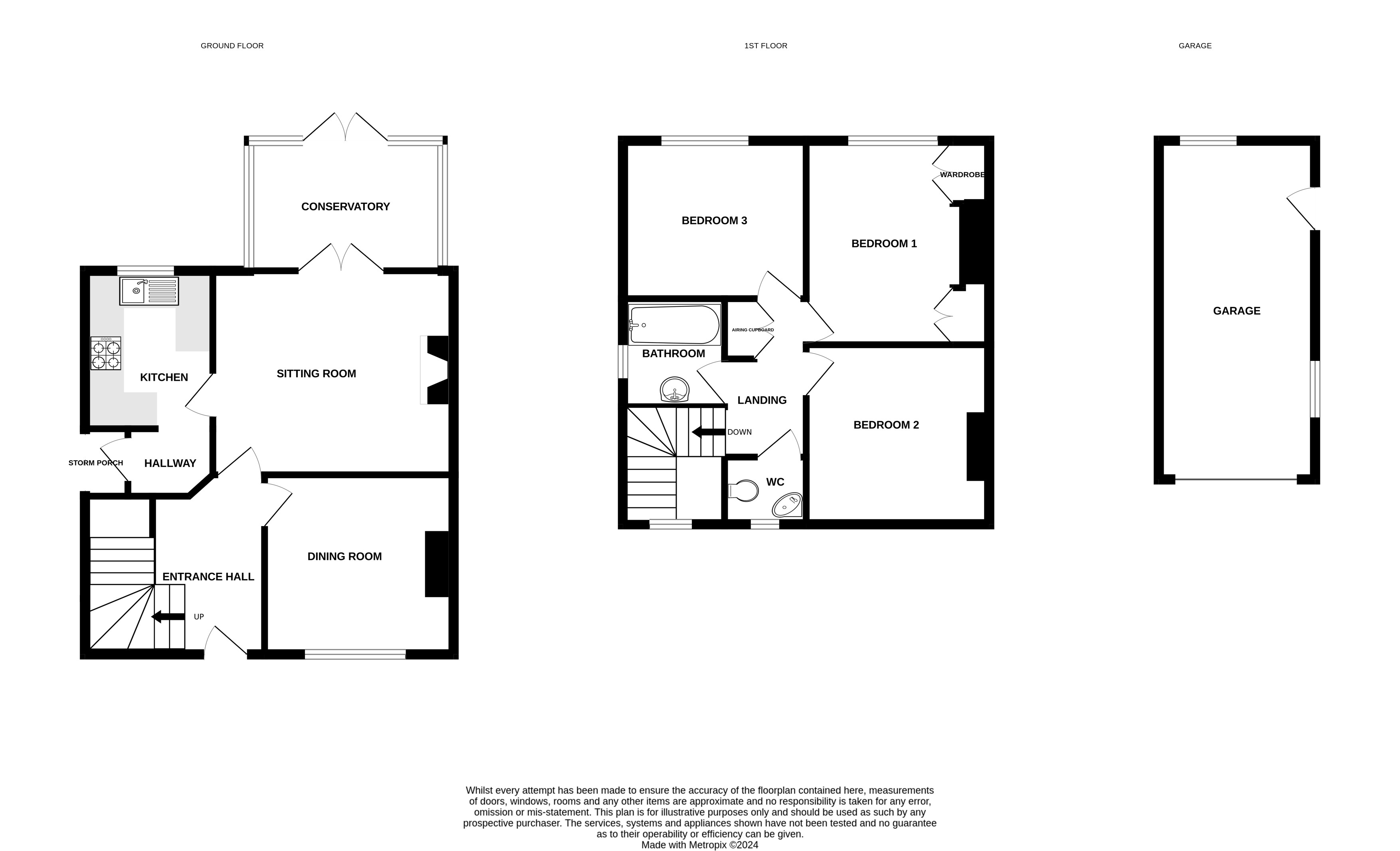 Floorplans For Crescent Road, Alderley Edge, Cheshire