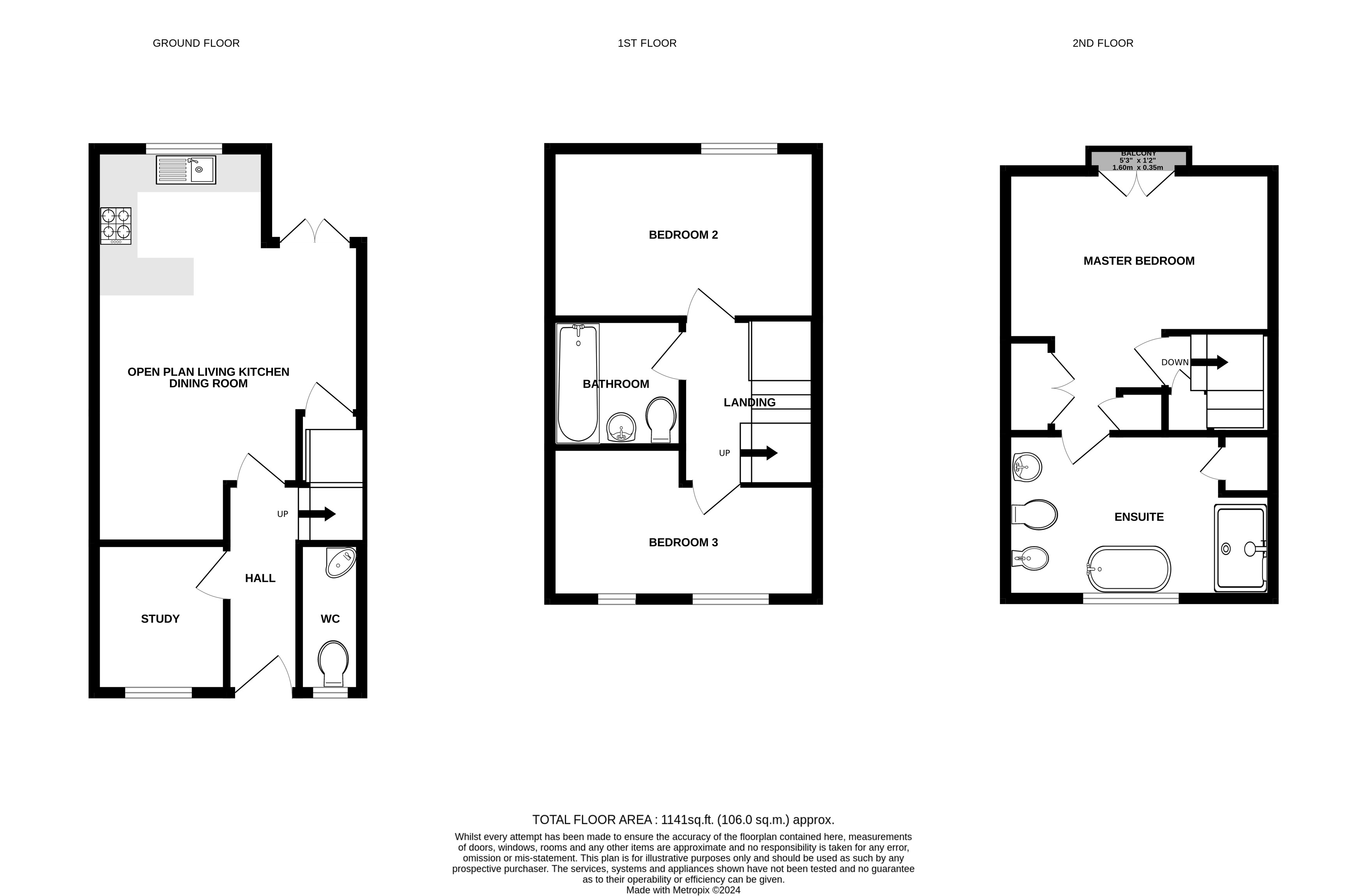 Floorplans For Arderne Place, Alderley Edge, Cheshire