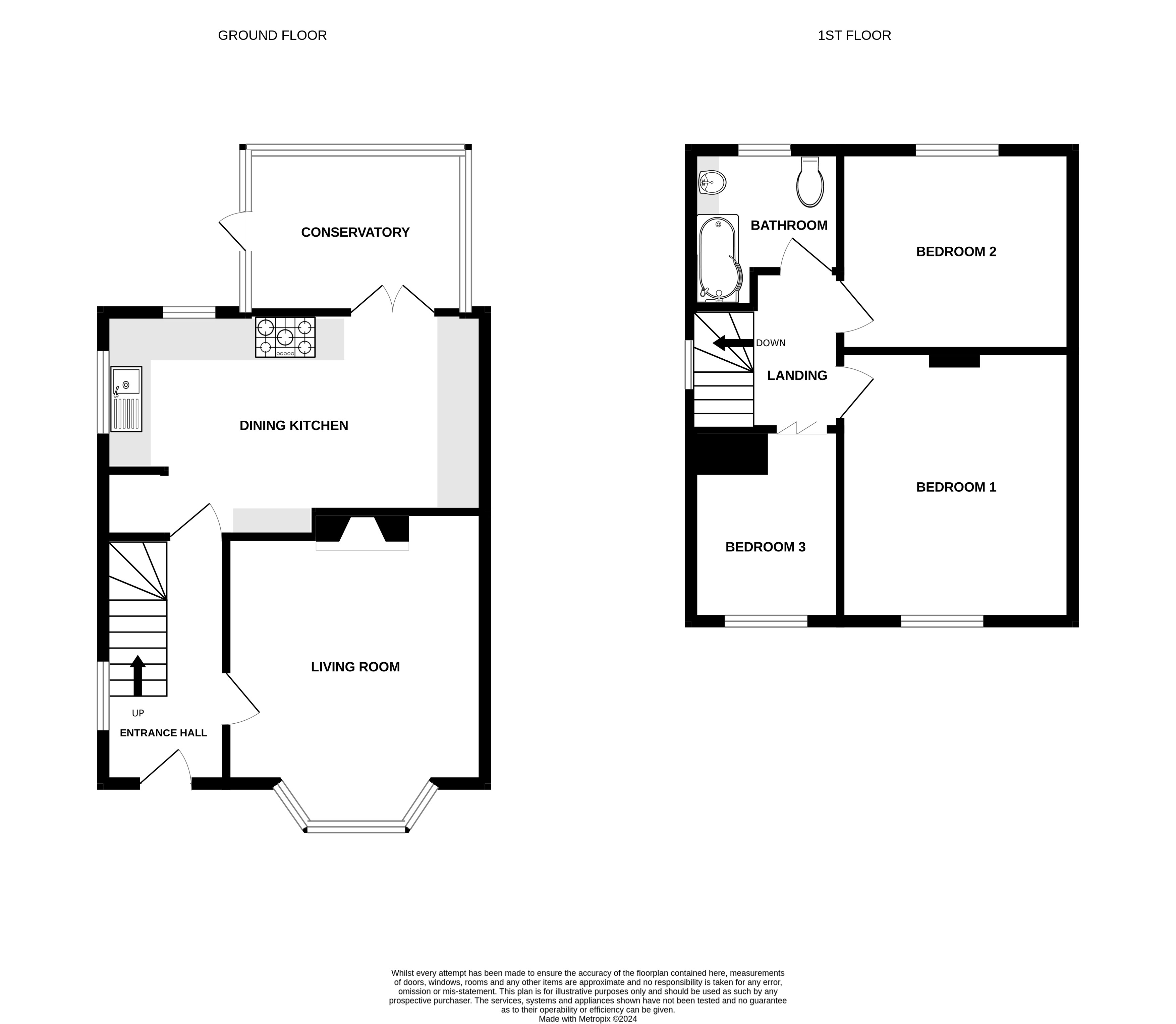 Floorplans For Heywood Road, Alderley Edge, Cheshire