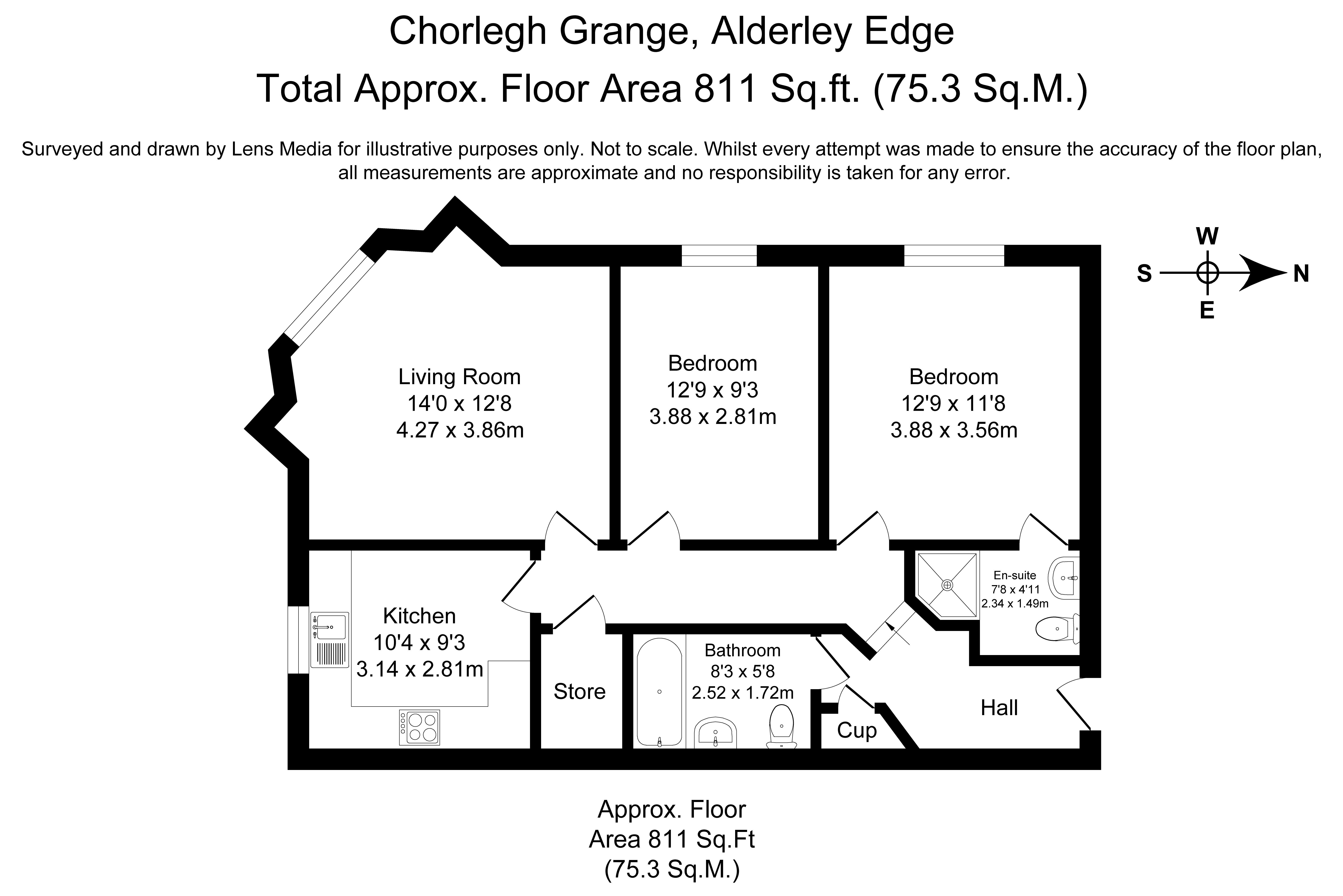 Floorplans For Chapel Road, Alderley Edge, Cheshire