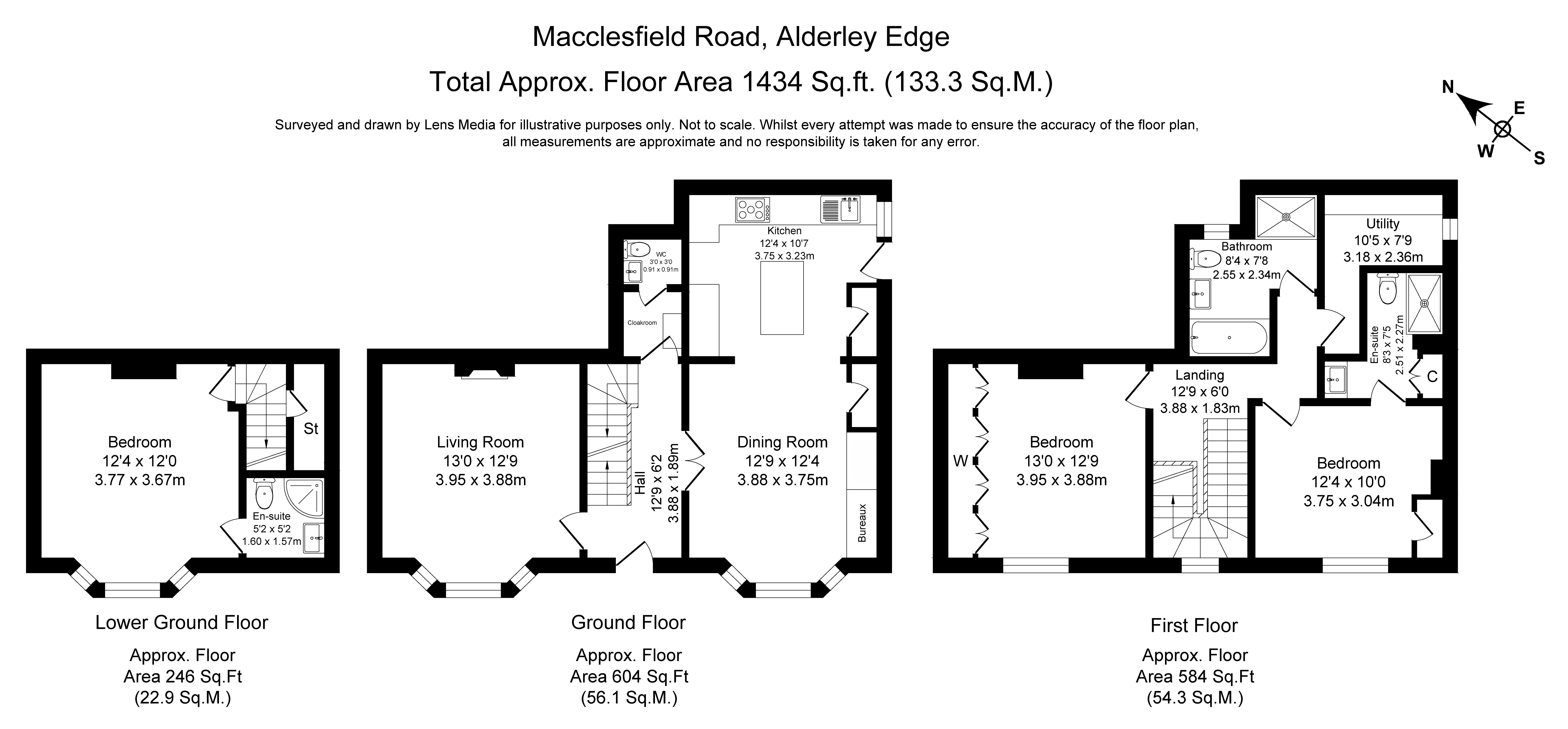 Floorplans For Macclesfield Road, Alderley Edge, Cheshire