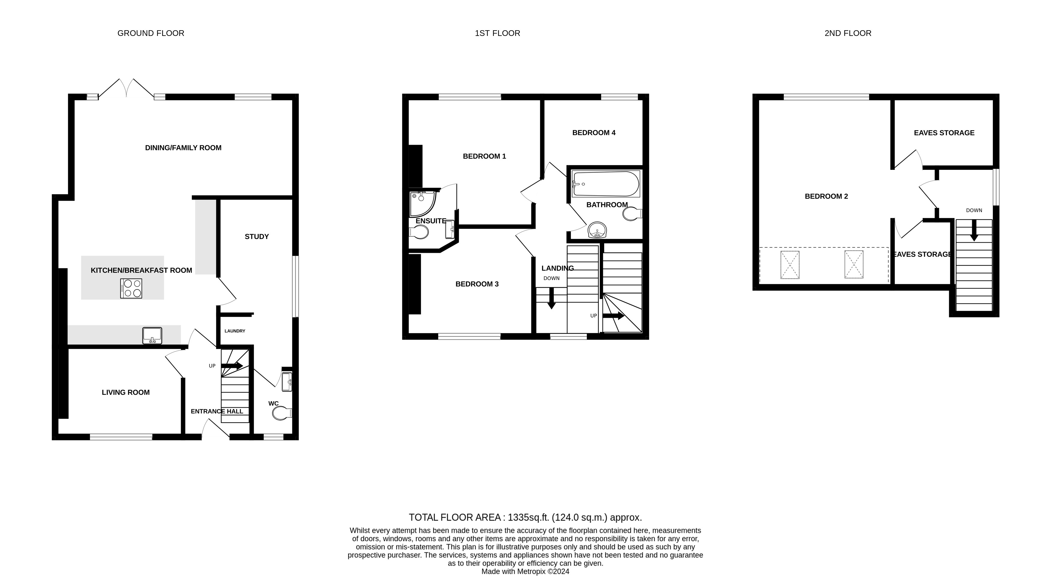 Floorplans For Alderley Edge, Cheshire